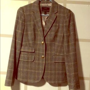 NWOT JCrew School Boy jacket in plaid